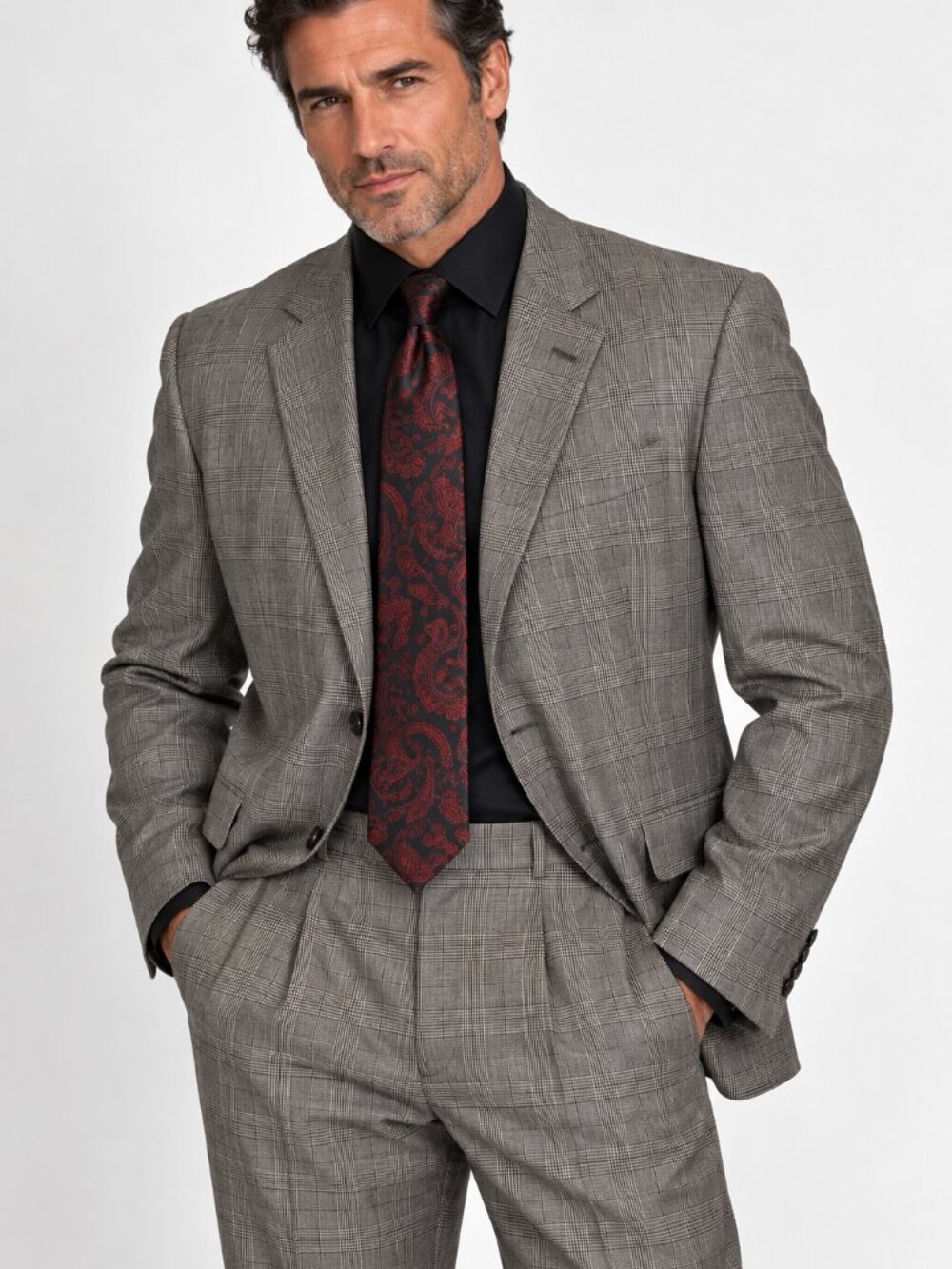 Handsome! Jos. A. Bank 100% Wool Plaid Suit
